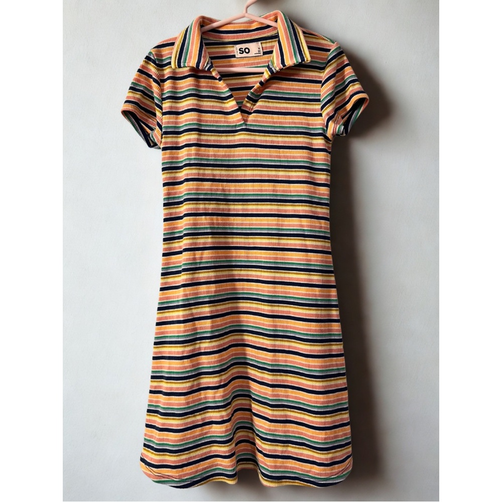 SO Striped Multicolor Kids Dress